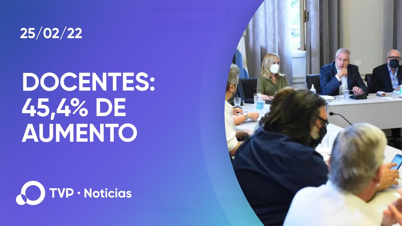 Paritaria nacional docente con 45,4% de aumento - YouTube
