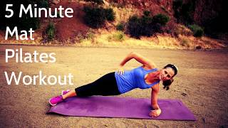 5 Minute Mat Pilates Workout For Core Strengthening and Toning