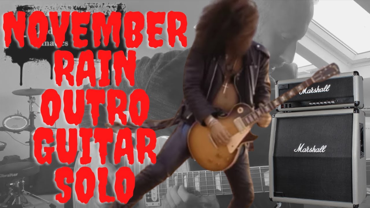 Guns N Roses November Rain Outro Guitar Solo, Using Exact Slash Live