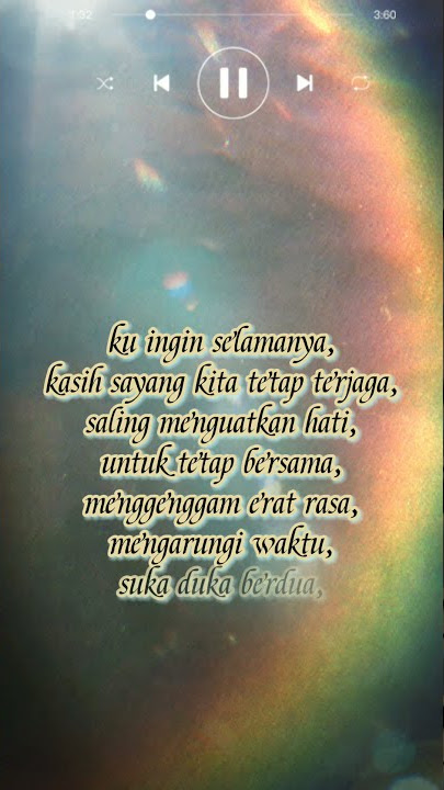 story WA |ungu - kuingin selamanya|