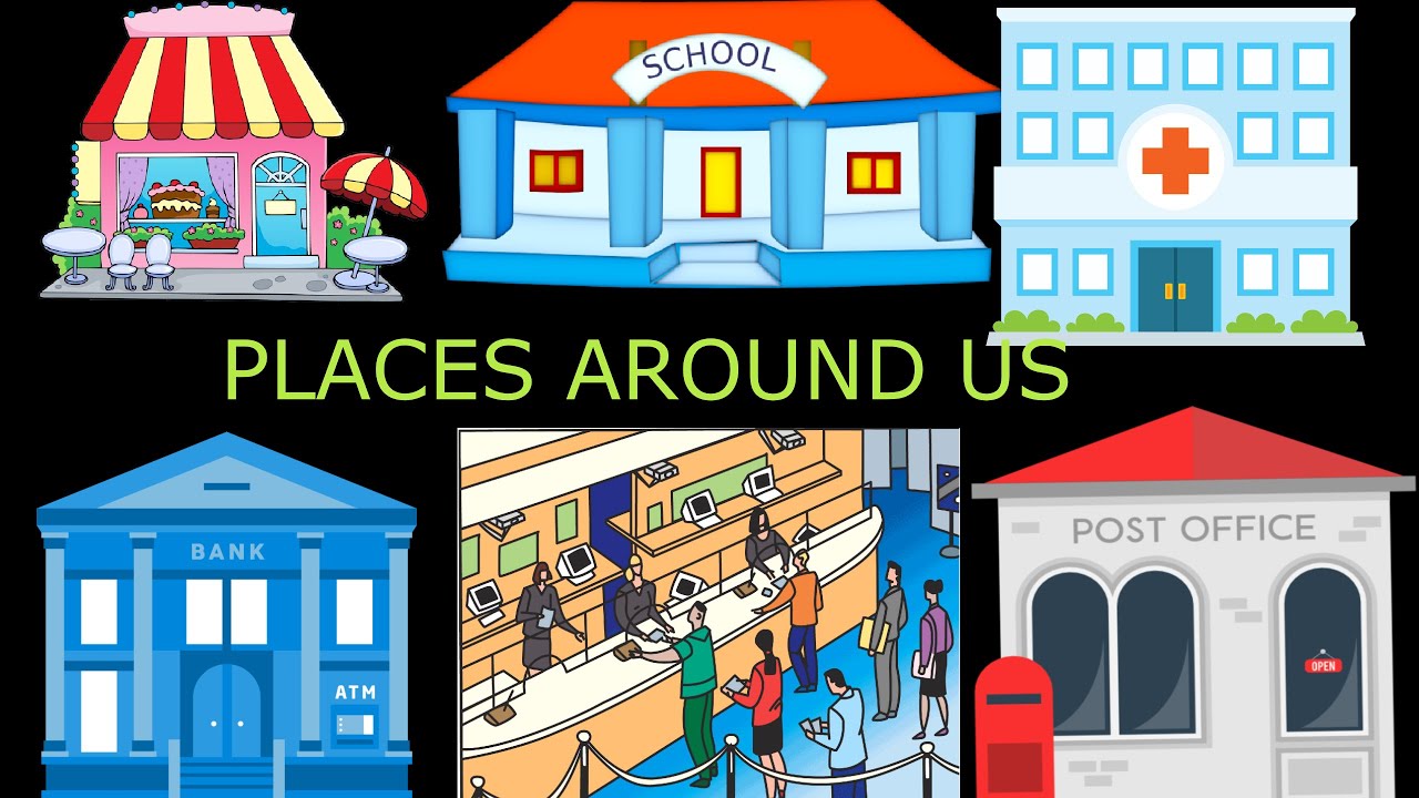 Places Around Us for Nursery Class1 | Places in Our Surrounding | आसपास