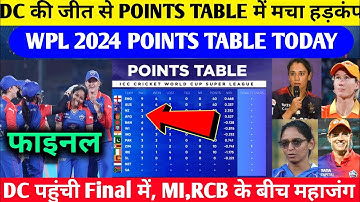 WPL 2024 Points Table Today | DC vs GG After Match Points Table | DC vs GG Highlights