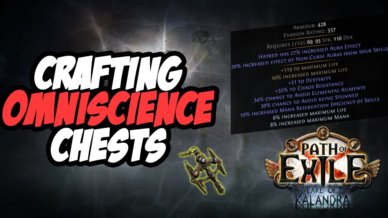 Omniscience Chest Crafting PoE 3.19 YouTube