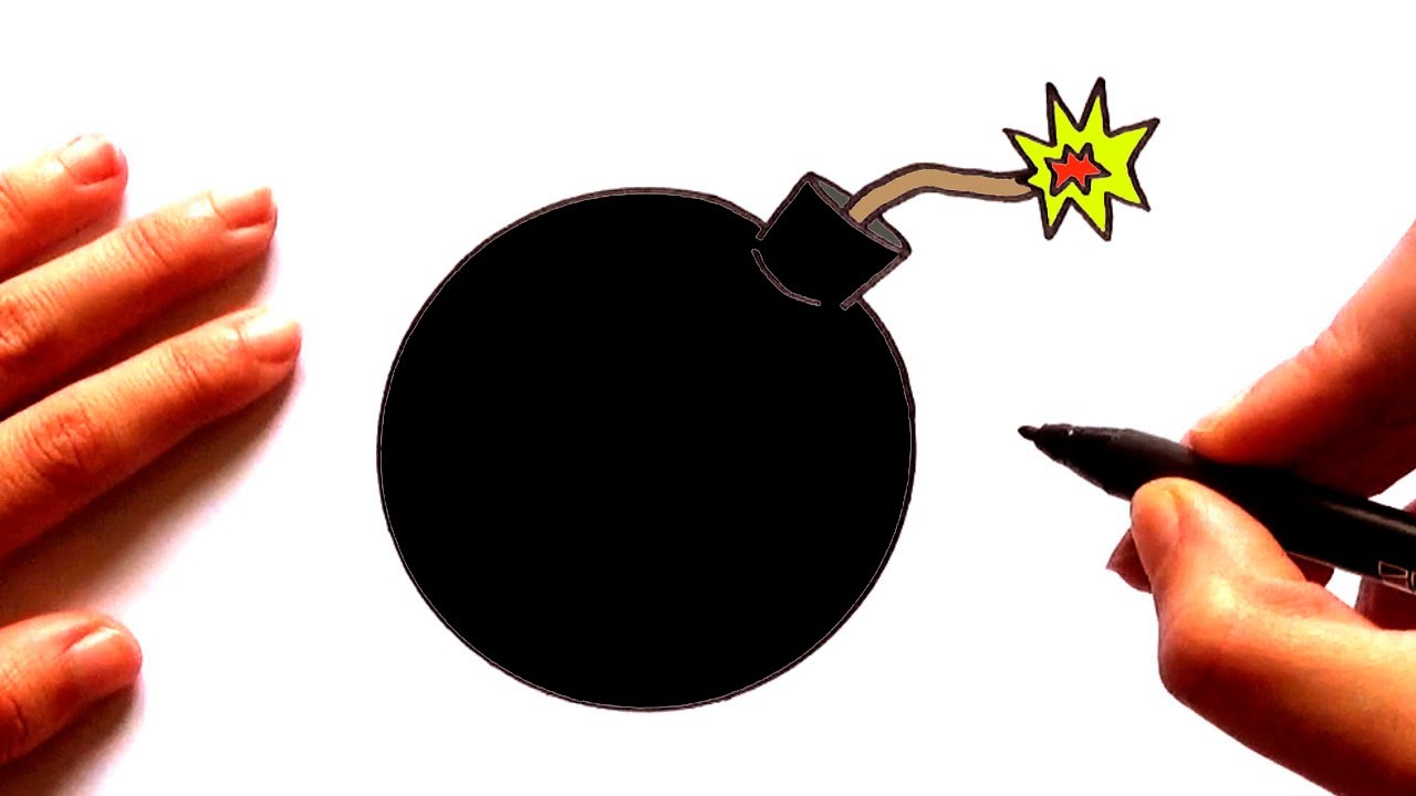 Cómo dibujar una Bomba paso a paso / Dibujo de