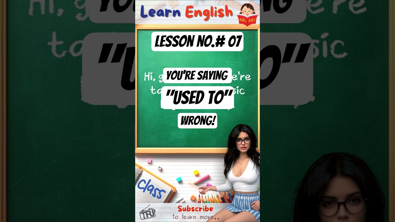 “How to Sound Natural with Used to / Be Used to / Get Used to” #english #englishtips #learnenglish