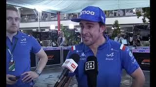 FERNANDO  ALONSO   post  carrera  gran premio  singapur Y fiasco de ALPINE