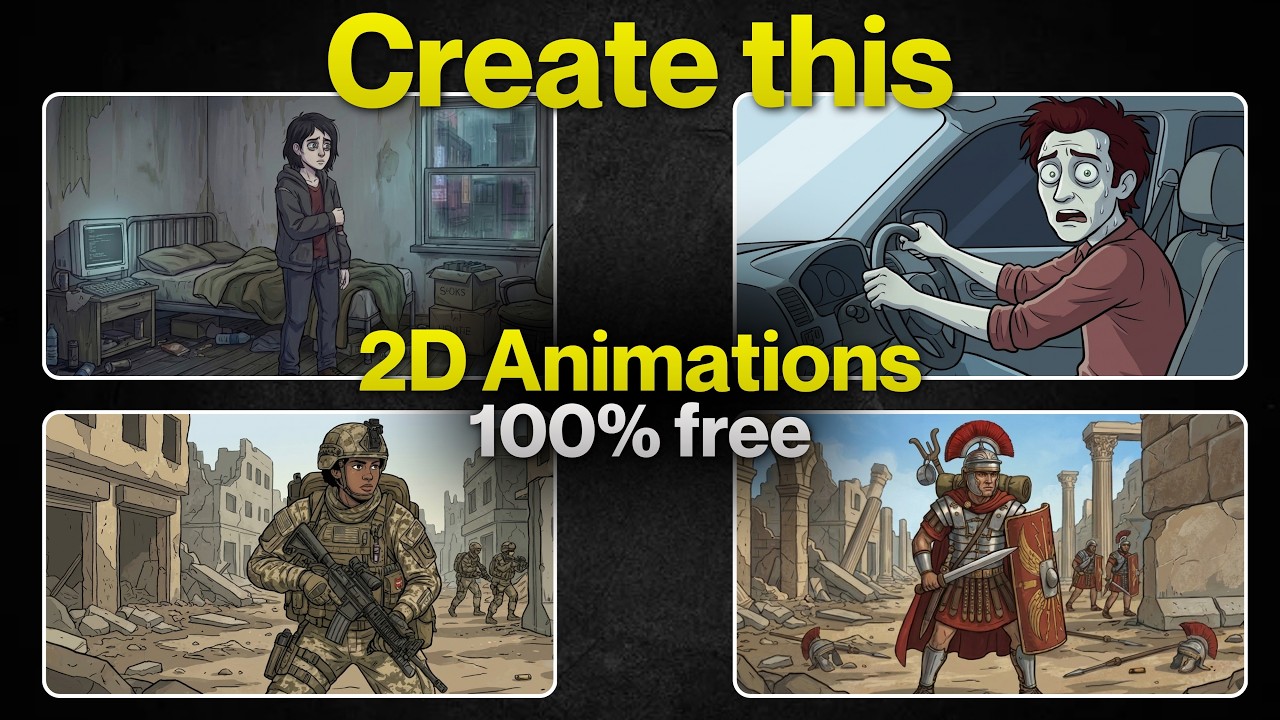 Full Free Workflow: AI 2D Animation Videos with Consistent