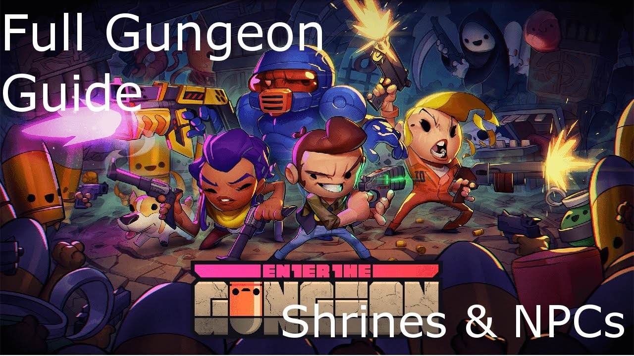 Full Gungeon Guide Shrines Npcs Youtube