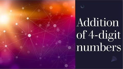 Addition of 4 digit numbers without carry over | Grade 3 Maths