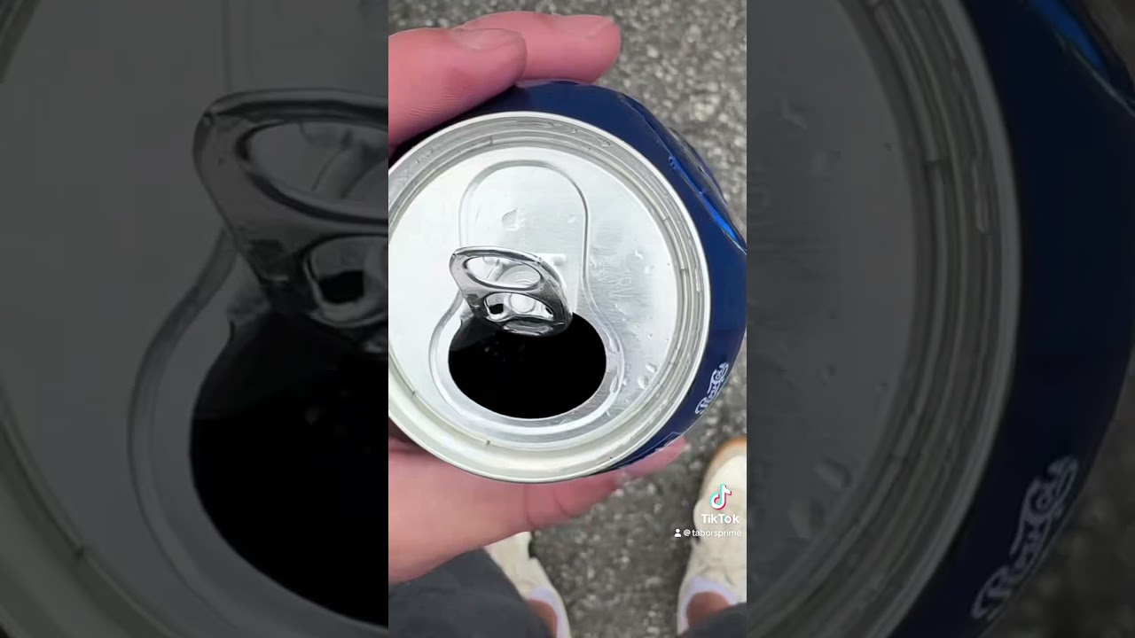 Half Empty Pepsi Can Not Even Opened Yet..