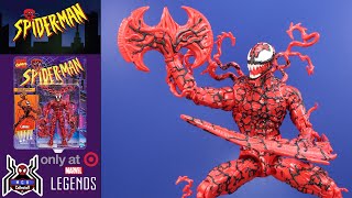 Marvel Legends CARNAGE Retro SpiderMan ToyBiz Card Target Exclusive Figure Review