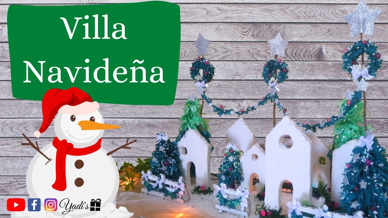 COMO hacer una VILLA NAVIDEÑA🎄(PASO a PASO) HOW to make a CHRISTMAS ...