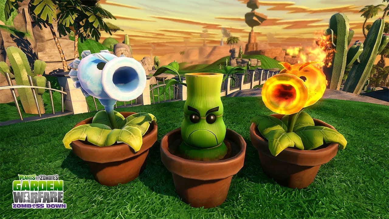 Plants vs Zombies Garden Warfare - NUEVO PERSONAJE: CACTUS DE FUEGO ...