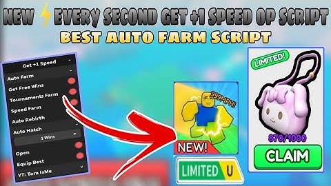 New OP Every Second Get +1 Speed Script | Best Auto Farm | Roblox Scripts | Mobile/PC | Delta X