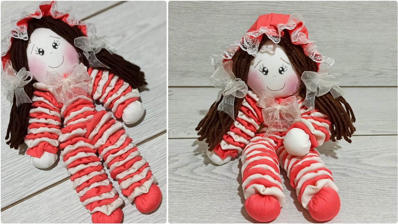 👌Самый простой способ сделать замечательную куклу 👶Ткань без узора💫 YO YO Как сделать куклу