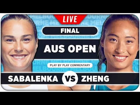 SABALENKA vs ZHENG • Australian Open 2024 Final • LIVE Tennis Play-by-Play Stream