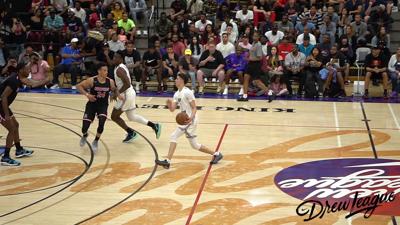 2019 Drew League LaMelo Ball and Onyeka Okongwu Team Up In Week 2