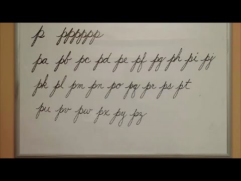How to Connect Cursive P - American Handwriting - YouTube