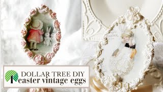 DOLLAR TREE DIY: VINTAGE DECOUPAGED EASTER EGGS