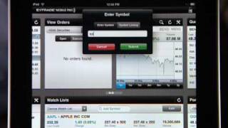 Apple iPad Guided Tour Etrade Mobile Pro