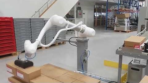 Pallettizzatore con cobot Doosan Robotics