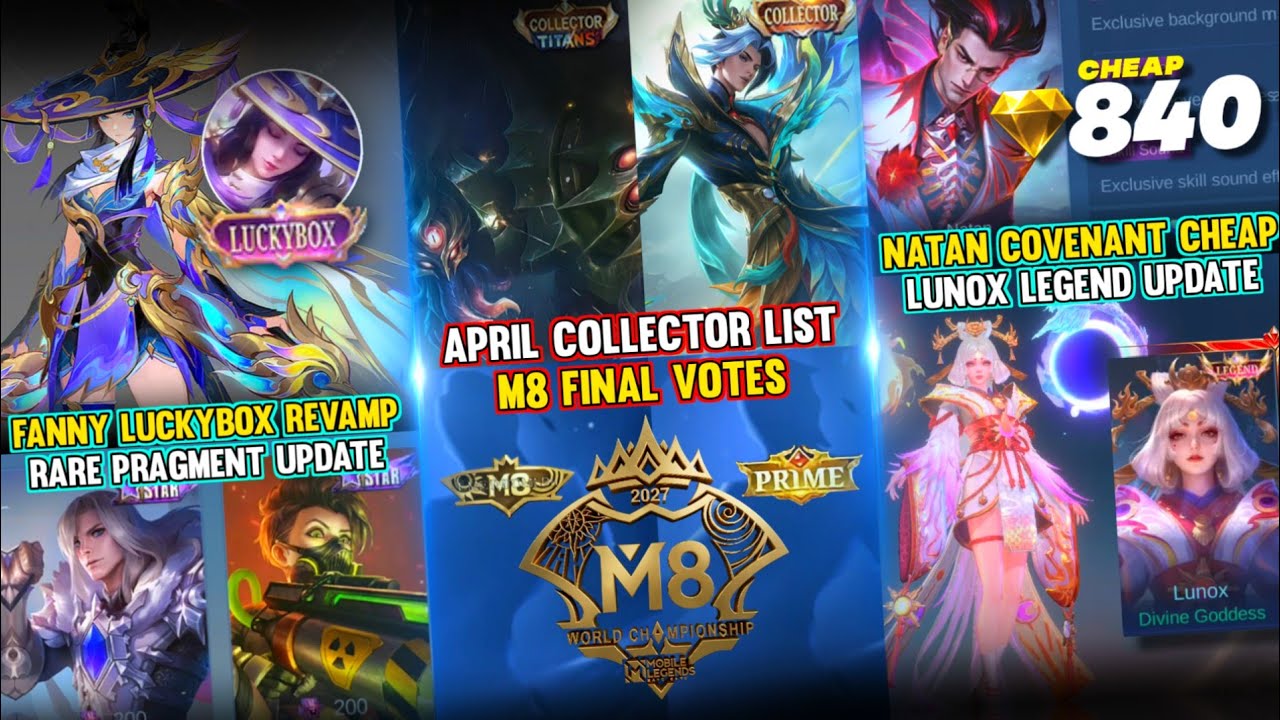 FANNY LB REVAMP | FREYA M8 SKIN | GROCK APRIL COLLECTOR TITANS | LUNOX LEGEND UPDATE AND MORE