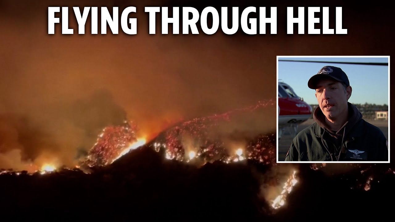 'It was like a warzone' - pilot relives harrowing choice of whose house to save in LA wildfires