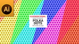 Polka Dot Pattern | Dots Pattern Background | Modern Style Pattern | Illustrator Tutorial screenshot 5