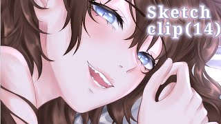 ||Sketch clip(14)||Bad_girl00.7💜✨️~♡