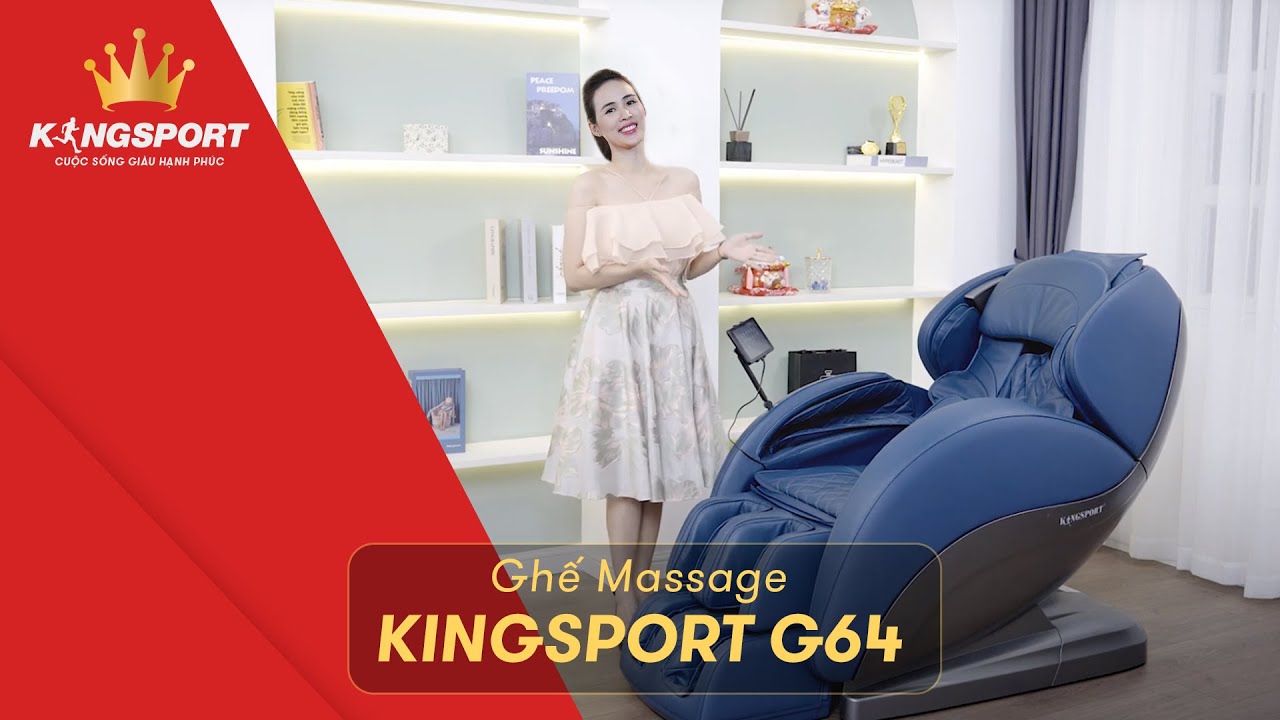 Ghế Massage Cao Cấp Kingsport G64 | Ghế Massage Thư Giãn Toàn Thân | Kingsport.vn
