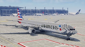 Minecraft American Airlines Boeing 777-300ER Plane Tutorial