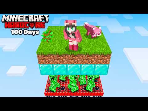 I Survived 24 HOURS on A RANDOM Layer One Chunk in Minecraft