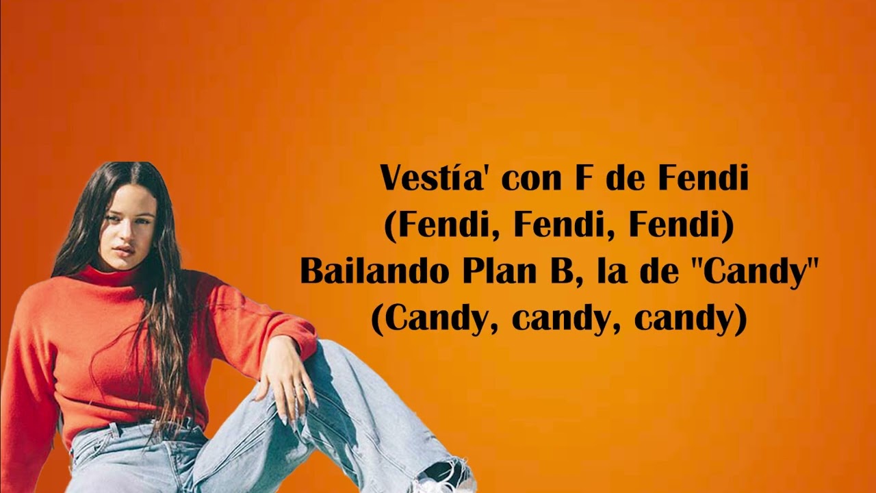Rosalia _ Candy (lyrics video) YouTube