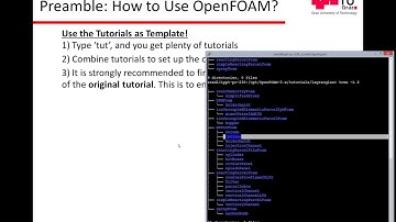 Tutorial for OpenFOAM: "Usage of OpenFOAM" (Session B.1)