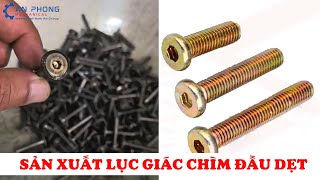 Sản Xuất Bulong Lục Giác Chìm Đầu Dẹt M6x35, M6, M8 | Sản Xuất Bu Lông Ốc Vít Theo Yêu Cầu