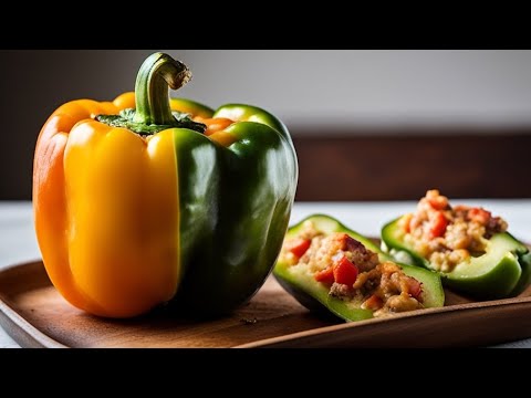 Easy and Delicious Stuffed Bell Peppers with Melty Cheese Topping