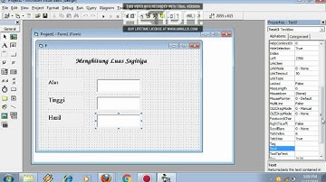 Membuat Program Penghitung Luas Segitiga Dengan Menggunakan Microsoft Visual Basic 6.0