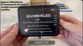 Unboxing the Quark-elec A052T 5W SOTDMA Class B+ WiFi & NMEA 0183/2000 AIS Transponder