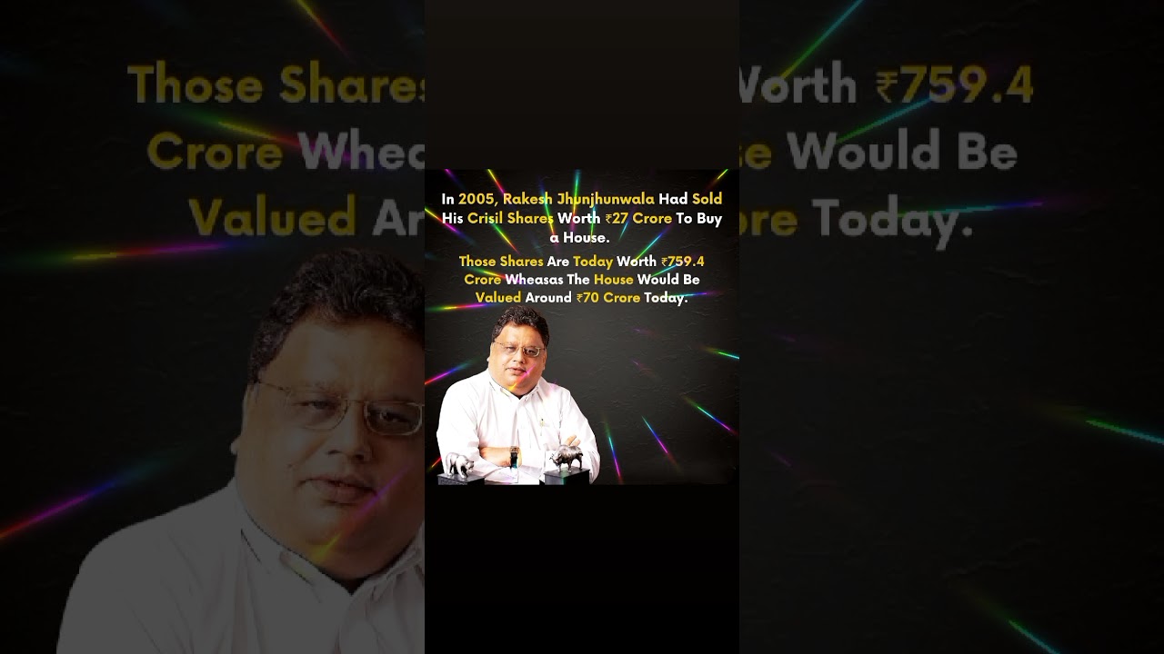 Rakesh Jhunjhunwala & Crisil Shares 🚀🔰