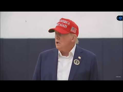 Trump Interview After His Voting in Florida where his home is