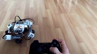 PS3 sixaxis game pad on a Lego mindstorms Ev3 omnibot with Bluetooth.