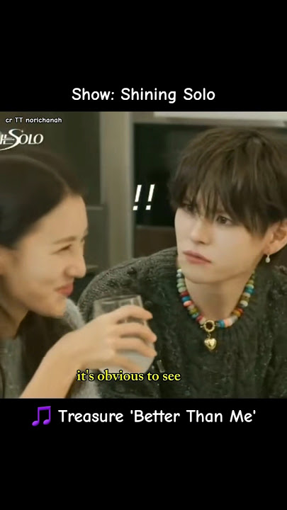 The way Hayul looked at Yoshi after giving gem to Doyoung #TREASURE #ShiningSolo #트레저 #kpop #shorts