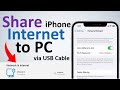 📶 How to Share iPhone Internet with PC via USB Cable (2025) | FAST & STABLE Tethering Guide
