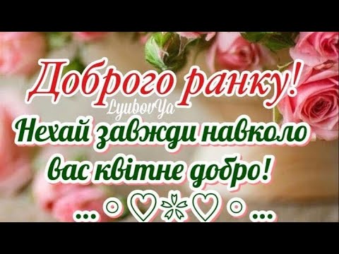 ДОБРОГО РАНКУ// ВДАЛОГО ДНЯ//НЕХАЙ ЗАВЖДИ НАВКОЛО ВАС КВІЬНЕ ДОБРО