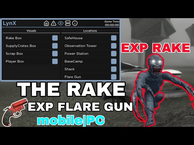 The Rake REMASTERED GUI  Location ESP, Fullbright & MORE!