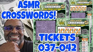 A.S.M.R. PLAY | Deluxe Crossword | Md LOTTERY SCRATCH OFF TICKETS #scratchers #asmrsounds 036-042