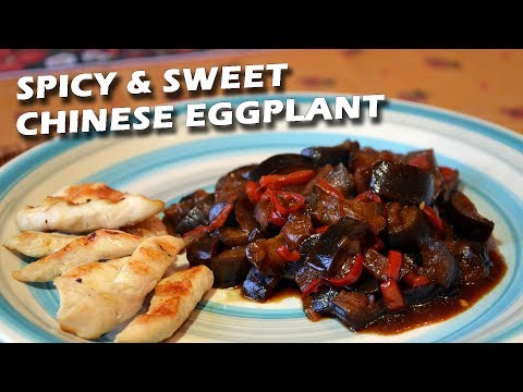 Stir-Fried Eggplant with Spicy Chinese Sweet Sauce