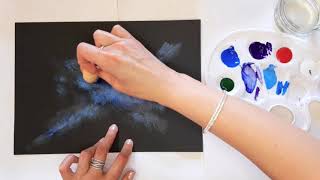 How To Paint A Galaxy.