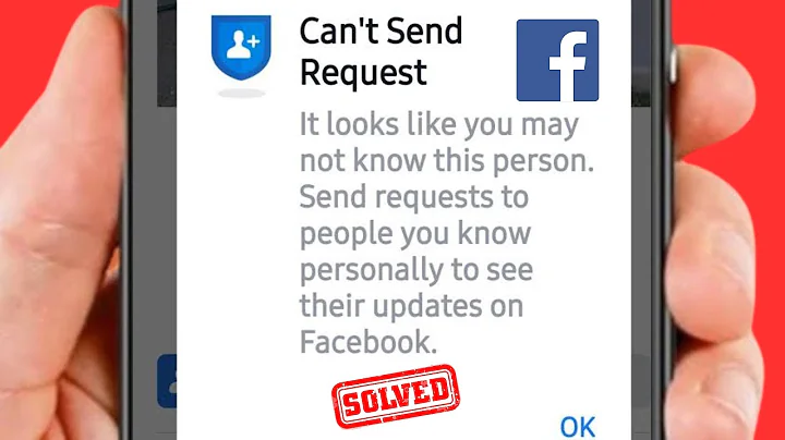 How to Fix Can't Send Request on Facebook /2024