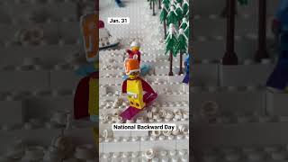 January 31, National Backward Day, LEGO Calendar #lego #shorts